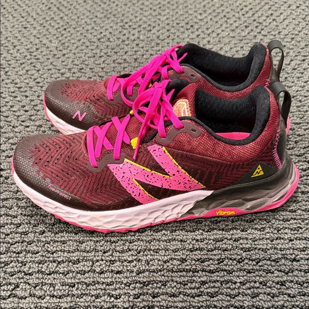 New Balance Women's Burgundy & Hot Pink Athletic Running Shoes - Picture 2 of 5